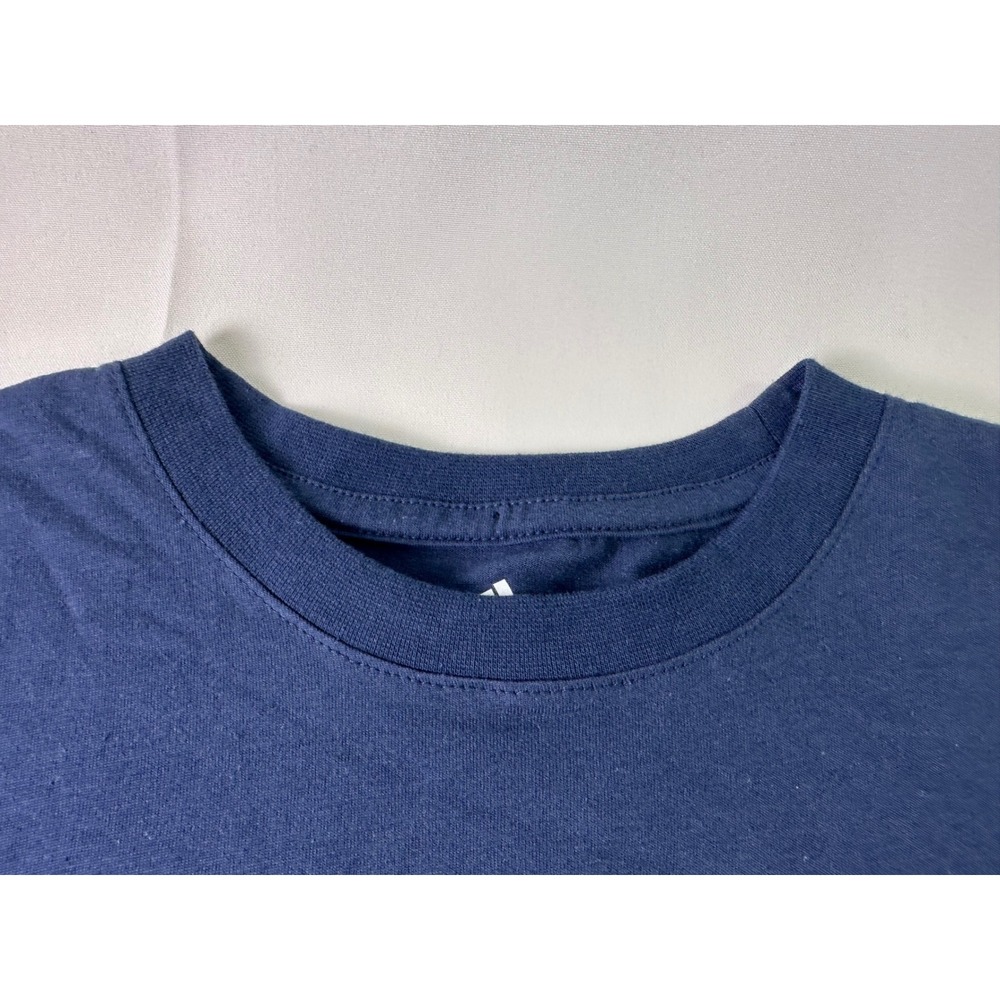 NWT Adidas Golf Logo Mens Small T-Shirt Crew Neck Navy Blue Short Sleeve Shirt‎ - Picture 9 of 9